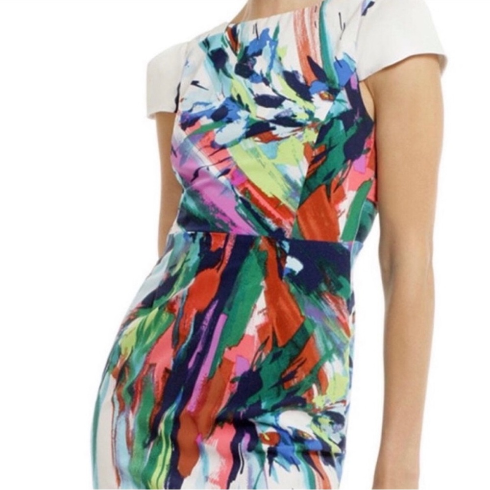 EUC Maia Multicolor Cap Sleeve Dress 12 (worn once)